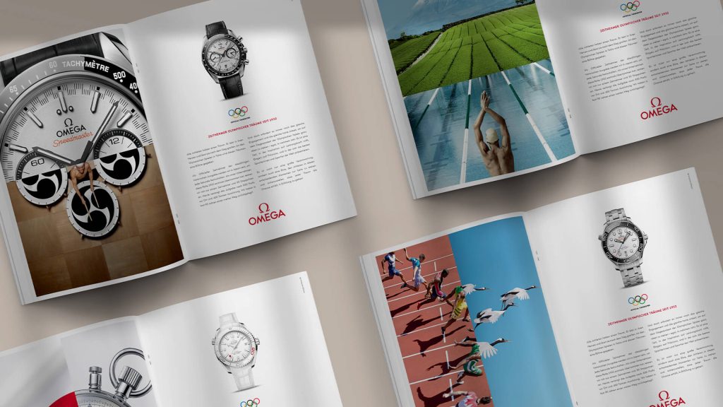 PRINT MEDIA INSERTION COLLECTION / OMEGA OLYMPIC GAMES CAMPAIGN